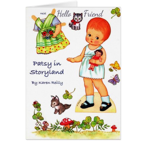 Patsy in Storyland Paper Doll cut out clothes Card