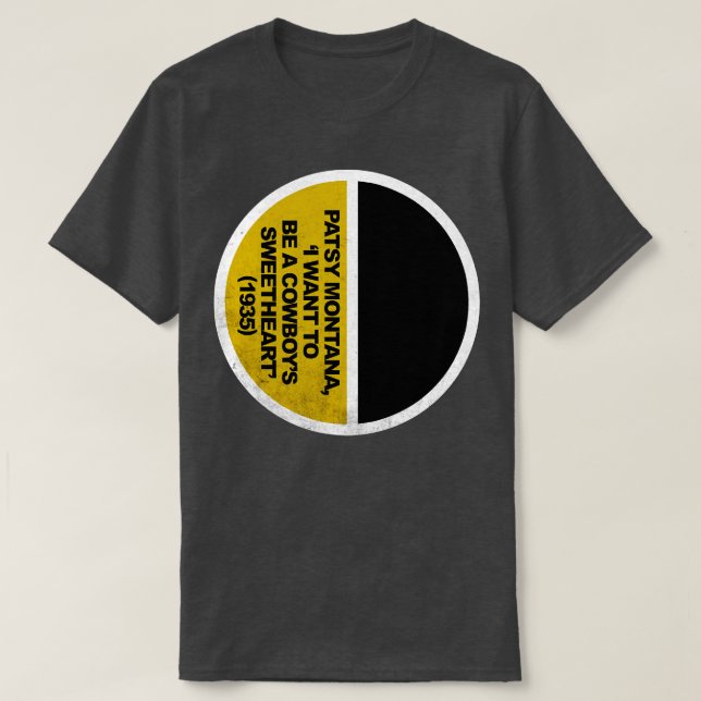 Patsy Montana Art Drawing T-Shirt (Design Front)