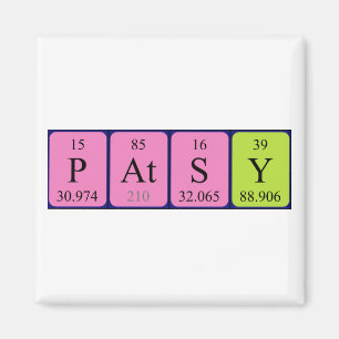 Patsy periodic table name magnet