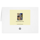 Patsy's Kitchen Table - Letter card (Back Horizontal)