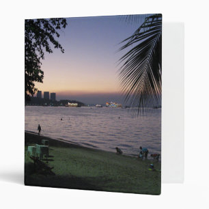 Pattaya Beach Sunset ... Chonburi, Thailand 3 Ring Binder