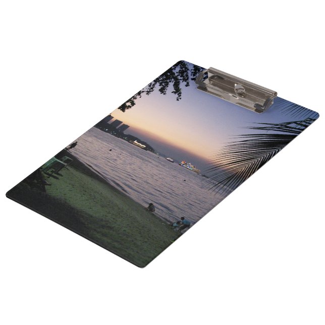 Pattaya Beach Sunset ... Chonburi, Thailand Clipboard (Angled)