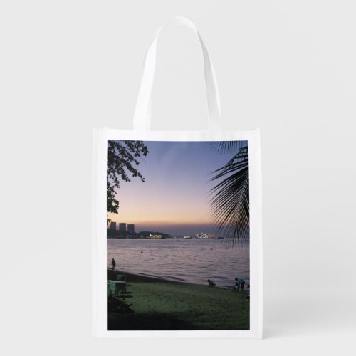 Pattaya Beach Sunset  Chonburi Thailand Reusable Grocery Bag