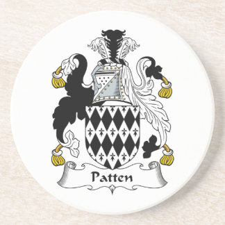 Patten Family Crest Drink Coaster