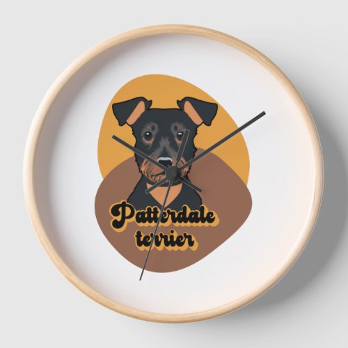 Patterdale terrier   clock