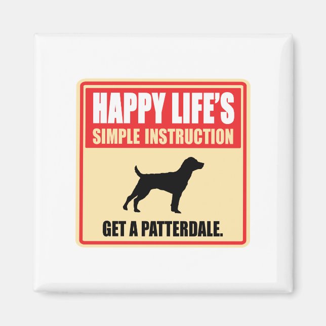 Patterdale Terrier Magnet (Front)