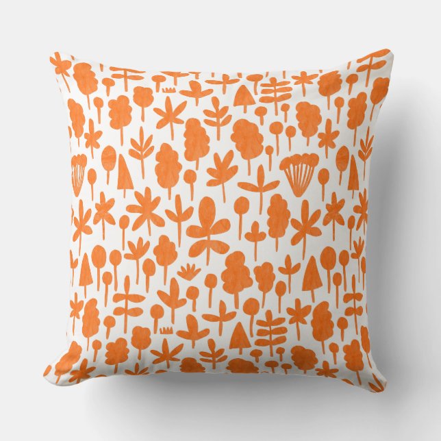 Pattern 051017 - Textured - Orange Throw Pillow (Front)