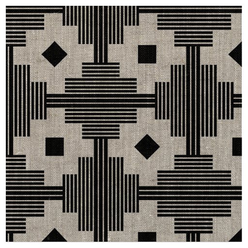 Pattern 061214 - Black with White Fabric