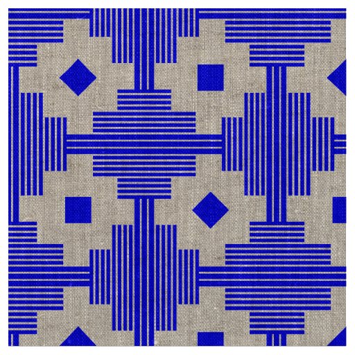 Pattern 061214 - Blue with White Fabric