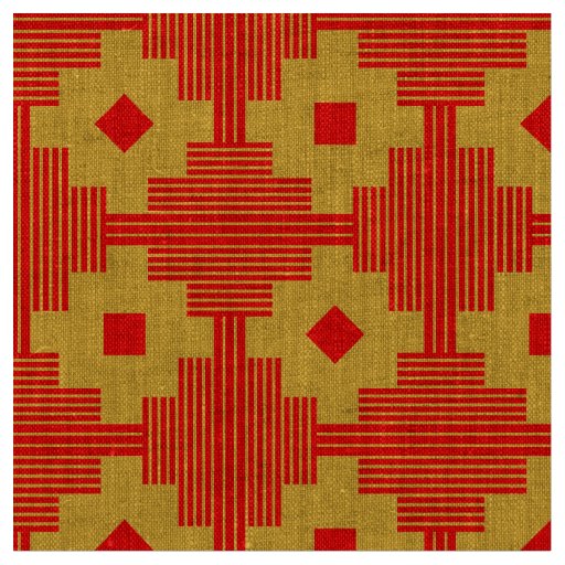 Pattern 061214 - Red with Amber ECB634 Fabric