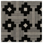 Pattern 061214 - White on Black Fabric