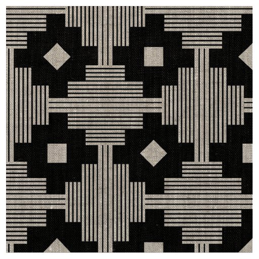 Pattern 061214 - White on Black Fabric