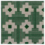 Pattern 061214 - White With Dark Green 02481c Fabric
