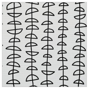 Pattern 080515- Black and White on White Fabric