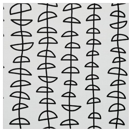 Pattern 080515- Black and White on White Fabric