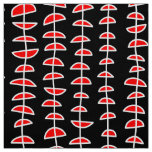 Pattern 080515 - White and Red on Black Fabric