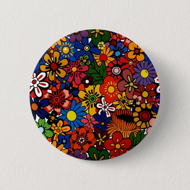 Pattern 1 pinback button (Front)