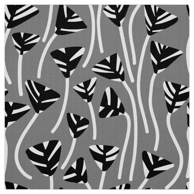 Pattern 210121 -  Black, White and 50% Gray Fabric (Swatch)