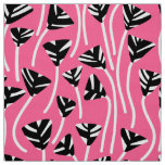 Pattern 210121 -   Black, White and Deep Pink Fabric