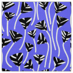 Pattern 210121 -  Black, White and Electric Blue Fabric