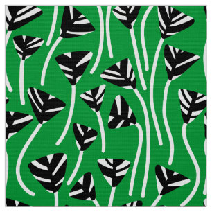 Pattern 210121 -  Black, White and Grass Green Fabric