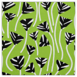Pattern 210121 - Black, White and Martian Green Fabric