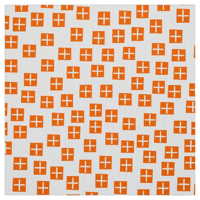 Pattern 270715 - Orange and White Fabric (Swatch)