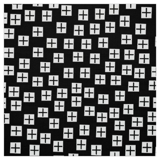 Pattern 270715 - White and Black on Black Fabric