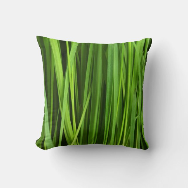 pattern #29- grasses throw pillow (Front)