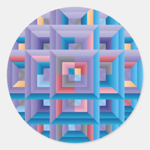 Pattern 4 classic round sticker