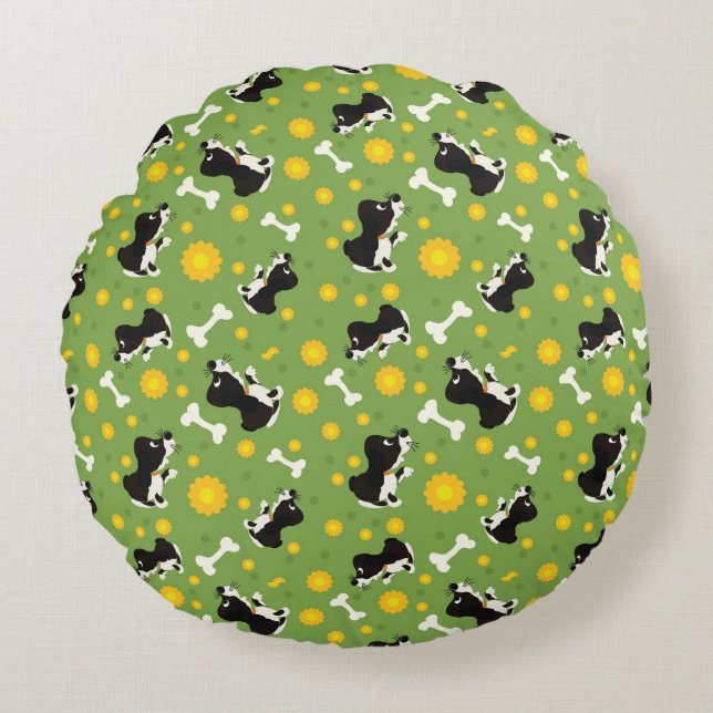 pattern 4 round pillow (Front)