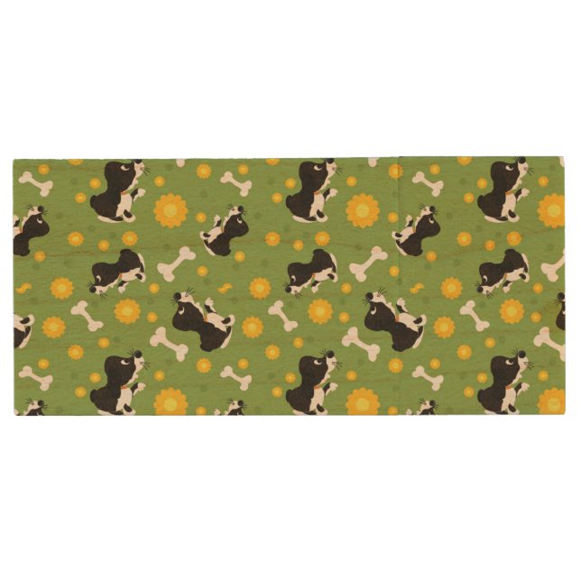 pattern 4 wood USB flash drive (Front)