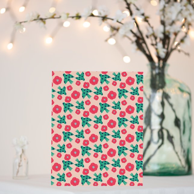 pattern_8_camellia and bird_2 foam board (In Situ (Wedding))