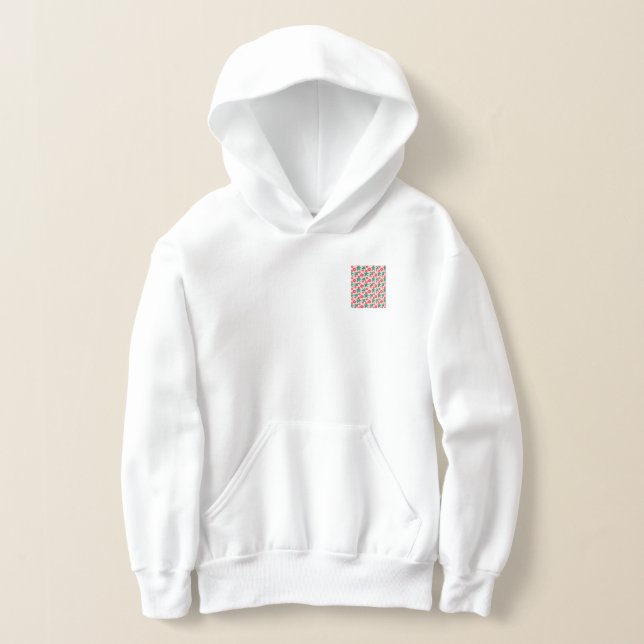 pattern_8_camellia and bird_2 hoodie (Laydown)