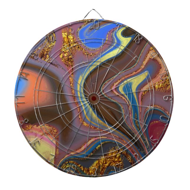 pattern abstract brown dart board (Front)