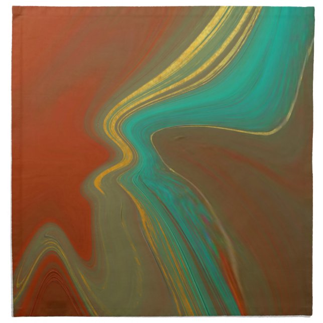 pattern abstract cloth napkin (Front)