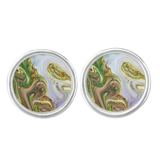 pattern abstract cufflinks (Front)