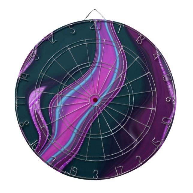 pattern abstract marbled dart board (Front)