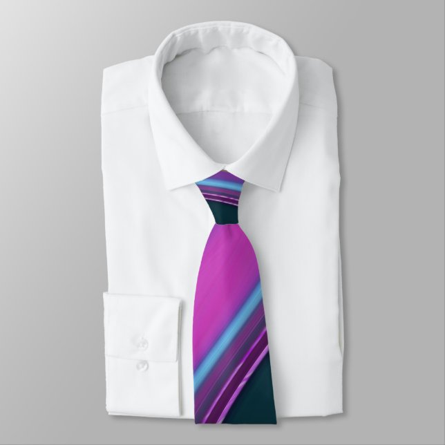 pattern abstract marbled neck tie (Tied)
