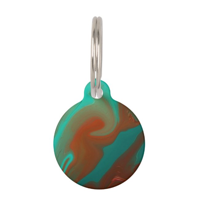 pattern abstract. pet ID tag (Front)
