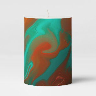 pattern abstract. pillar candle