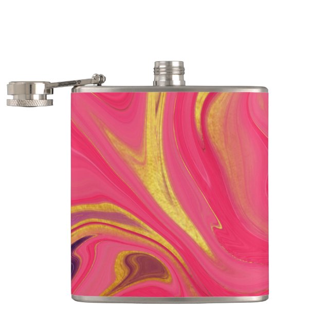 pattern abstract pink flask (Opened)