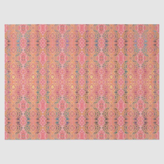 pattern abstract pink tissue paper (Front)