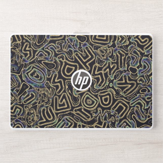 Pattern Abstract Runes HP Laptop Skin (Front)