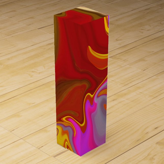 pattern abstract. wine box (Front)