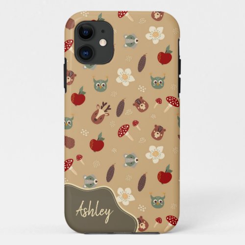 Pattern Animals Faces iPhone Case