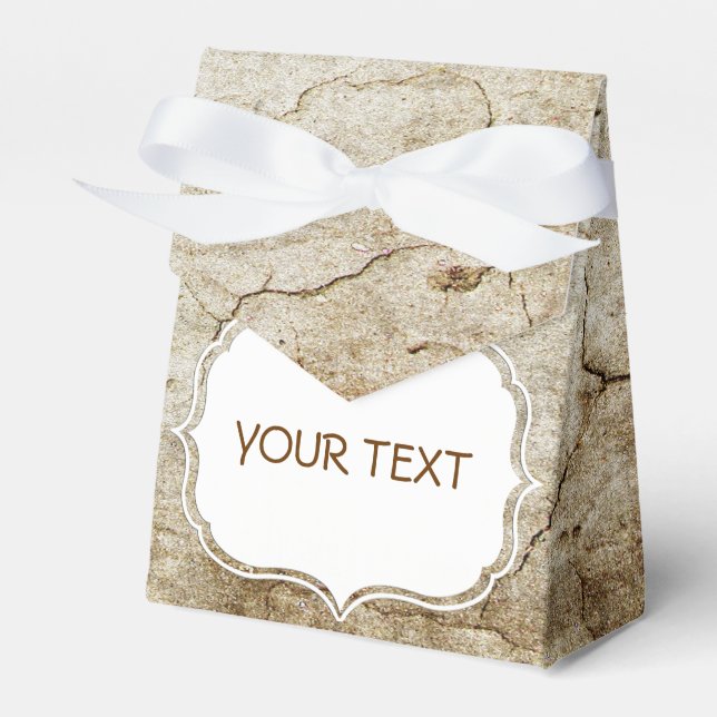 Pattern - antique grunge style + your text favor boxes (Front Side)