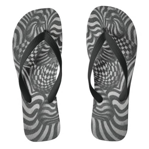 Pattern Art Flip Flops