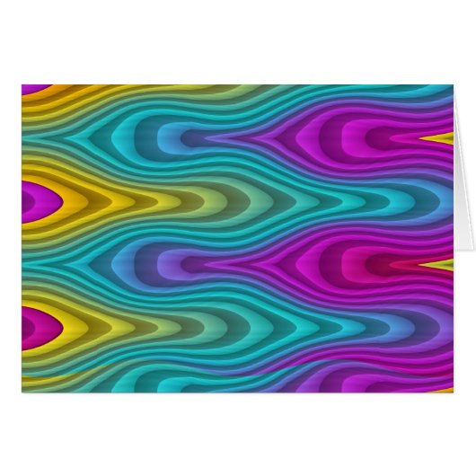 Pattern ARTs - stripes 3D coloured 19 Cards (Front Horizontal)