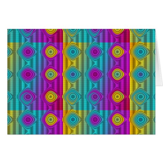 Pattern ARTs - stripes 3D coloured 20 Cards (Front Horizontal)